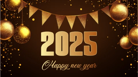 Invitation à une fête de fin d'année : modèle de conception d'image