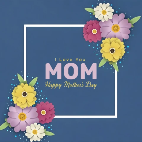 Floral Mother's Day Design Template - Editable Card for Mom