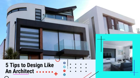 Szablon miniatury kanału youtube na architekturę