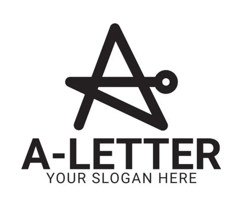 Modello di logo di Lettera a tech