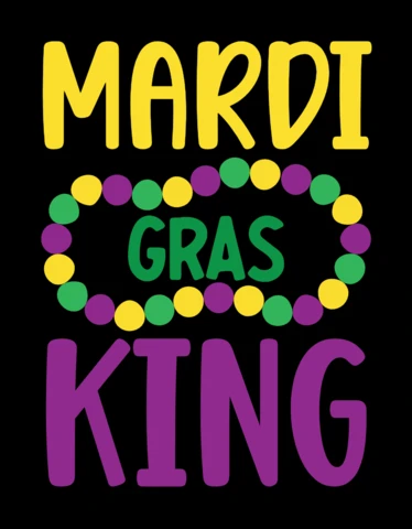 Mardi gras king : modèle de design festif pour les célébrations