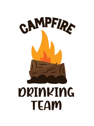 Campfire T-shirt Template Design
