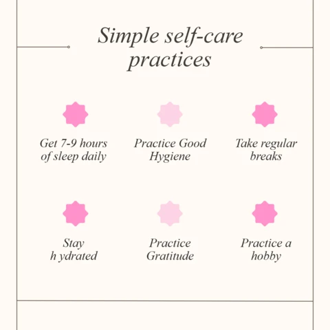 Simple Self Care Ideas Instagram Post Design Template