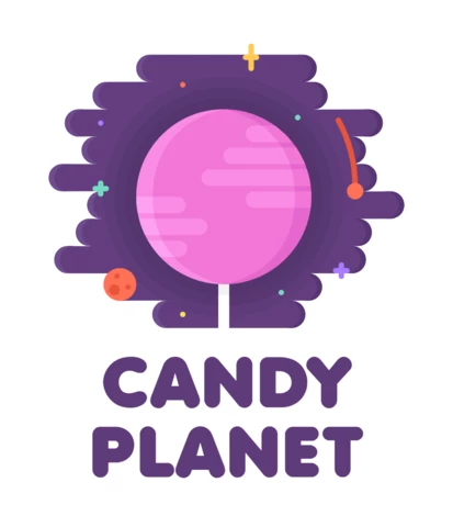 Candy Planet Colorful Logo Design Template