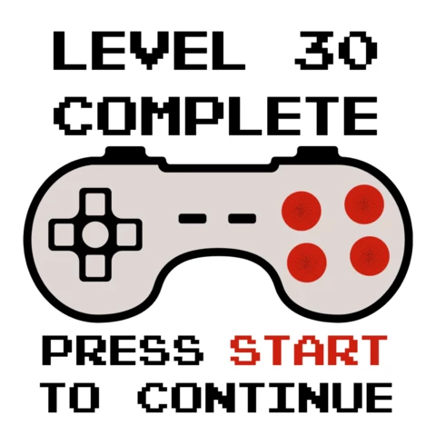 Level 30 Complete Gaming Badge Template Badge