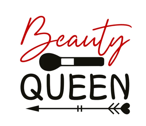 Maquillaje de reina de belleza plantilla de diseño de camiseta