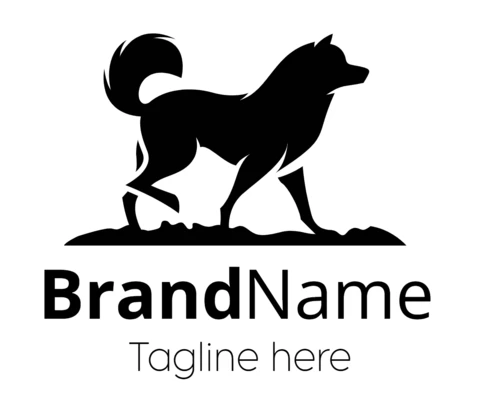 Dog Company Design Logo Template