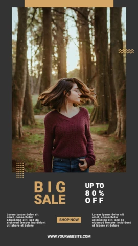 Trendy Ethnic Commercial Instagram Story Post Design Template