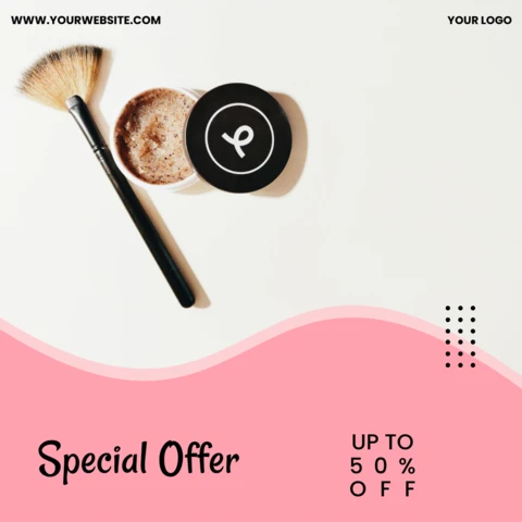 Modern Pink Spa Promotional Instagram Post Design Template