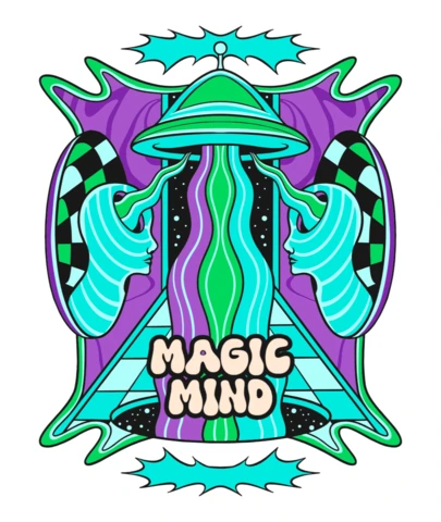Magic Mind Psychedelic Design Template for Creative Projects