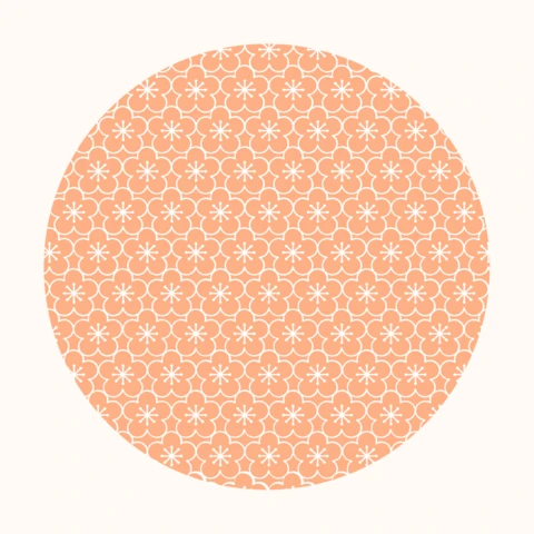 Orange Floral Pattern Instagram Story Highlight Cover Design Template