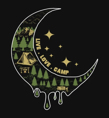 Live Love Camp T-Shirt Design Template