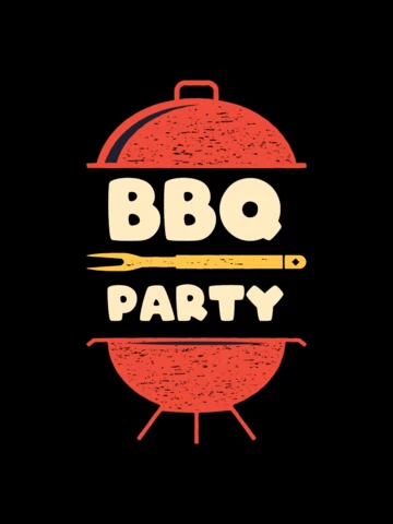 BBQ Party T-shirt Template Design