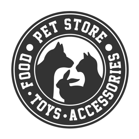 Logotipo de brinquedos e acessórios para pet shops