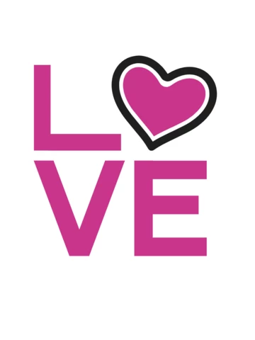 Valentines Day Love Heart T-shirt Template Design