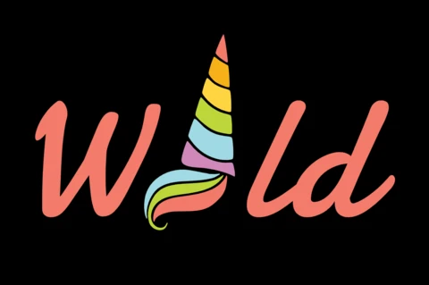 Plantilla de diseño de camiseta de unicornio salvaje