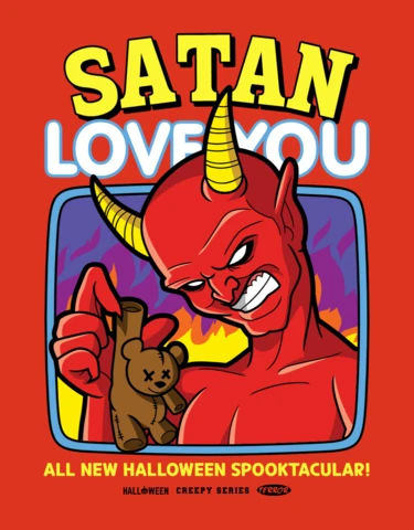 Satan Spooktacular Halloween Poster Design Template