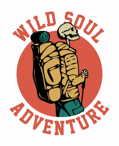 Aventure avec modèle de conception de t-shirt vintage squelette de randonnée
