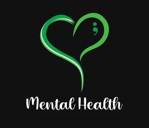 Heart Mental Health Awareness T-Shirt Design Template