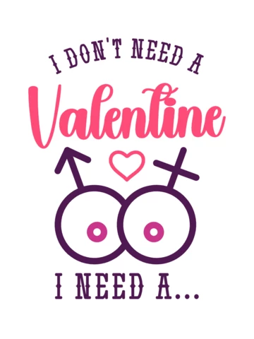 Fun Valentines Day T-shirt Template Design