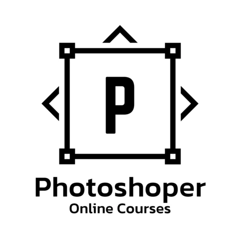 P Letter Online Course Logo Design Template