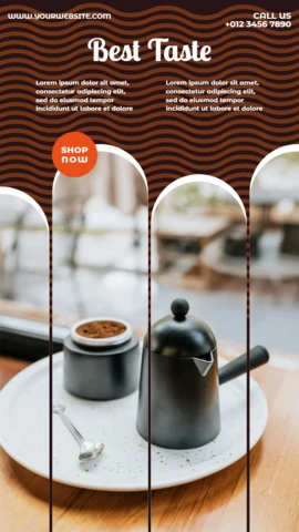 Best Taste Coffee Instagram Story Post Design Template
