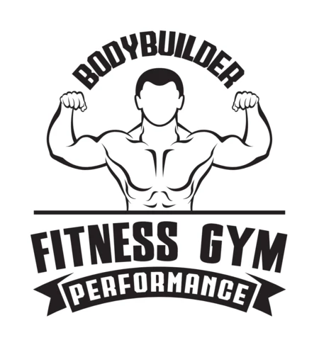 Bodybuilder Fitness Logo Design Template
