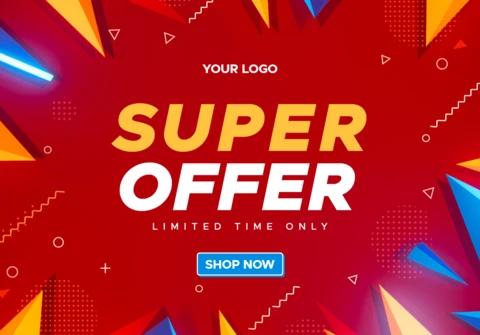 Dynamic Super Offer Design Template for Limited Time Promotions