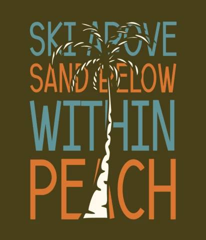 Palm Tree Vintage T-shirt Design Template