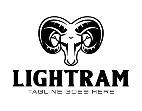 Light Ram Logo Design Template