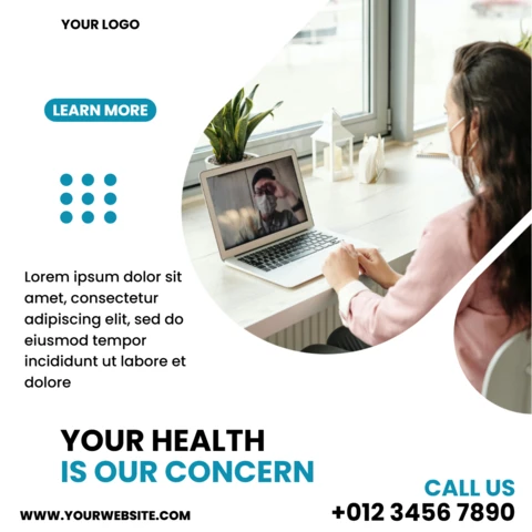 Eye-Catching Medical Social Media Post Design Template
