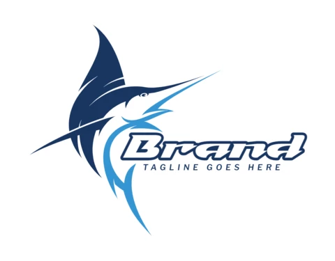 Marlin Logo Design Template