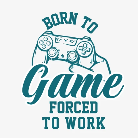 Born to Gaming Design T-shirt Template