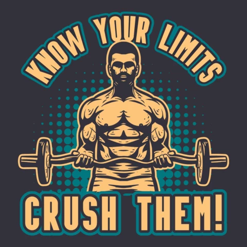 Body Building Motivational Quote Poster Design Template