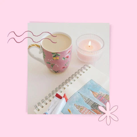 Creative Pastel Aesthetic Instagram Post Design Template