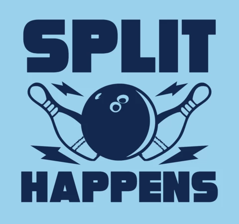 Bowling Ball Pin Vintage T-shirt Design Template