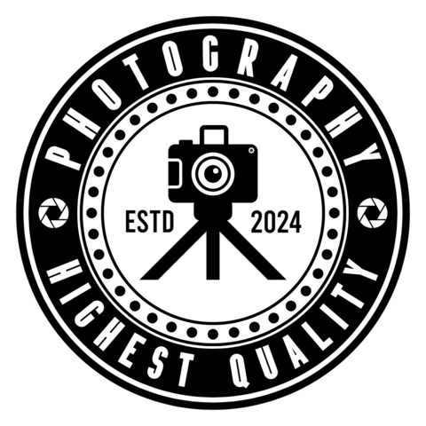 Photography Stamp Logo Design Template