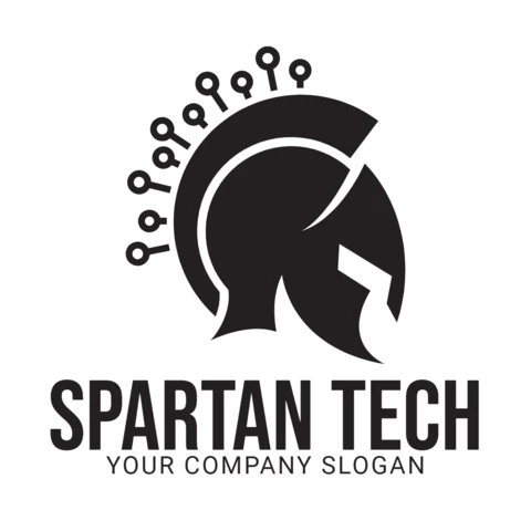 Spartan Tech Logo Design Template