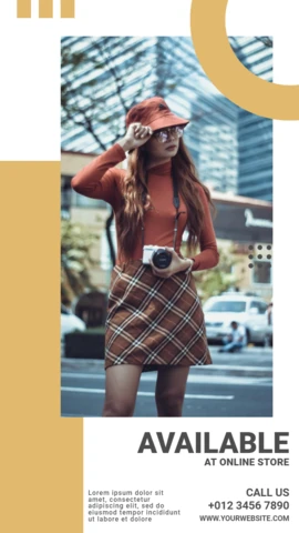 Women Fashion Blog Social Media Story Post Design Template