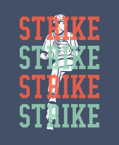 Baseball Pitcher Throwing Baseball Vintage T-shirt Design Template