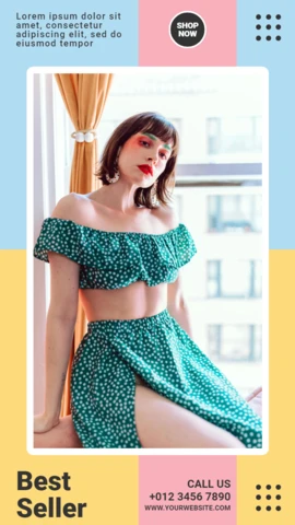 Best Seller Fashion Instagram Story Post Design Template