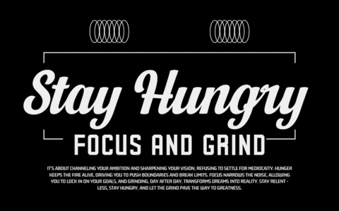 Modello di design per poster con citazioni motivazionali e tipografia audace