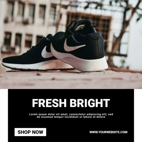 Sportswear Fashion Sneakers Instagram Post Design Template