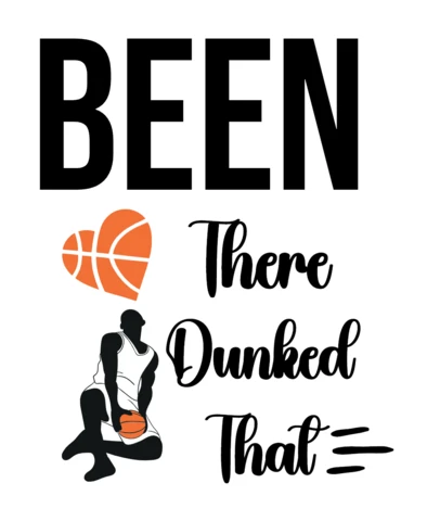 Basketball Dunk Quote T-Shirt Design Template