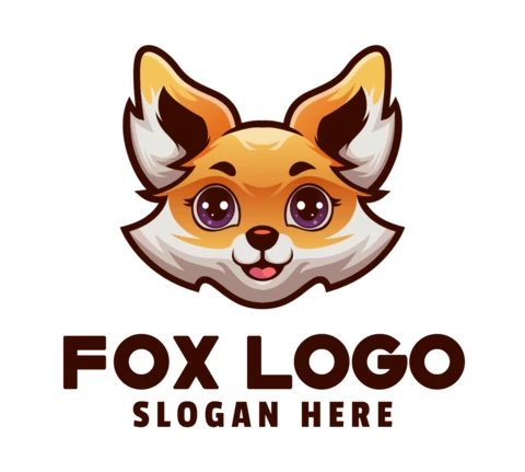 Modelo de design de logotipo da Fox
