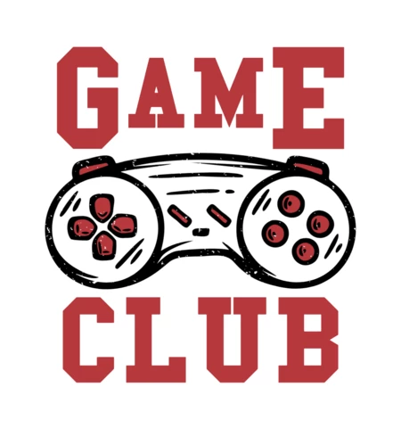 Game Club Vintage T-shirt Design Template
