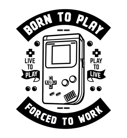 Plantilla de diseño de camiseta Born to play