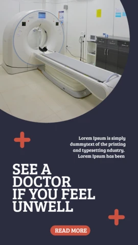 Modern Geometric Health Care Instagram Story Post Design Template