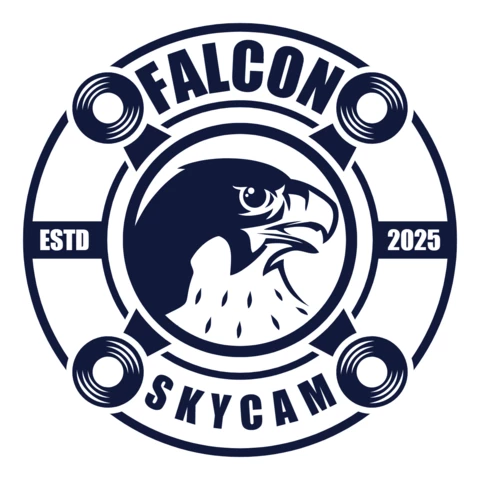Modèle de logo pour la caméra aérienne Falcon