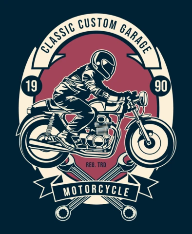 Classic Custom Garage T-Shirt Design Template